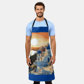 TABLIER SANTORINI GRÈCE N° 1 (Porté)