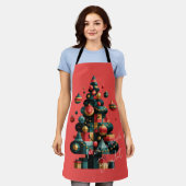 Tablier Sapin de Noël géométrique (Porté)