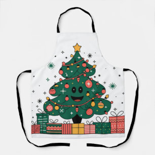 Tablier Sapin de Noël Vœux de la saison