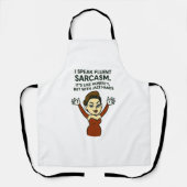 Tablier Sarcastic I Speak Fluent Sarcasm , Jazz hands Apro (Recto)