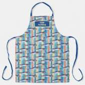 Tablier Sardine Poisson Motif rayé Eau salée Poisson Chef (Recto)