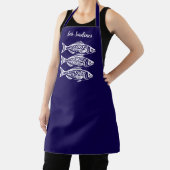 Tablier Sardines-Bleu Hawaïen (Insitu)