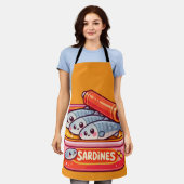 Tablier Sardines Mignonnes Dessin Animé Poisson (Porté)