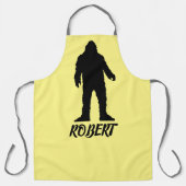 TABLIER SASQUATCH BIGFOOT CUSTOM DAD KITCHEN APRON (Recto)