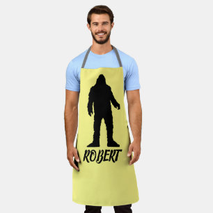 TABLIER SASQUATCH BIGFOOT CUSTOM DAD KITCHEN APRON