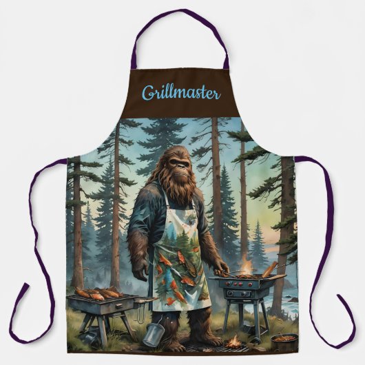Tablier Sasquatch Poisson Grillmaster Papa (Recto)