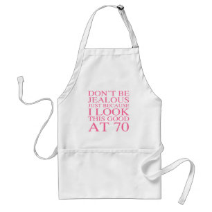 Tablier Sassy 70e anniversaire pour les femmes