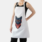 Tablier Sassy Chat Sticker (Insitu)