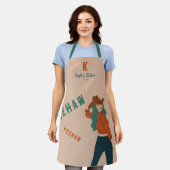 Tablier Sassy Cowgirl Yeehaw Terracotta Turquoise Monogram (Porté)