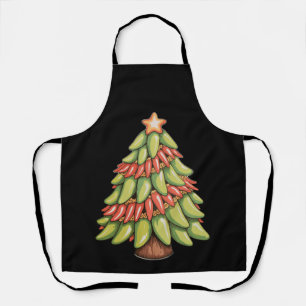 Tablier Sauce piquante aux piments Noël arbre de Noël Xmas