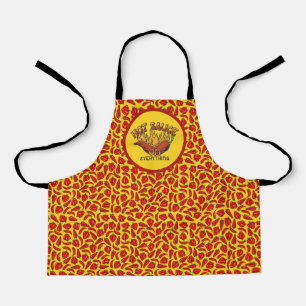 Tablier Sauce Piquante Sur Tout Piment Rouge Drôle