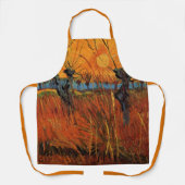 Tablier Saules au coucher du soleil par Vincent van Gogh (Recto)