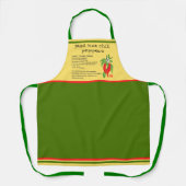 Tablier Saumon chaud rouge Peppers Mustard Green Salsa Rec (Recto)