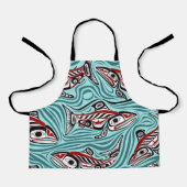 Tablier Saumon Haida Art Spirit Pacific Northwest Native (Recto)