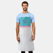 Tablier Saupoudrer de confettis colorés | Monogramme (Porté)