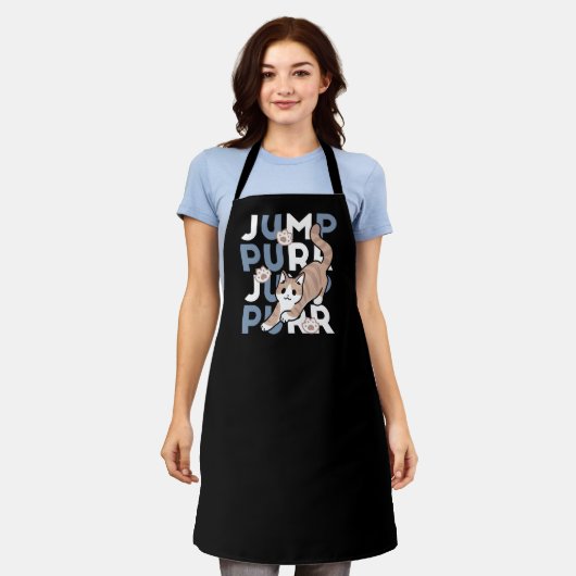 Tablier Sauter Purr Jump : Conception de chat joueuse avec (Porté)