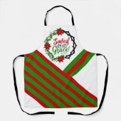 Tablier Sauvé par Sa Grace Christmas Wreath (Recto)