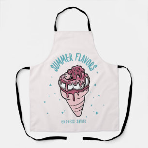 Tablier Saveurs d'été goutte-à-goutte glace