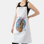 Tablier Scandale Cat Musicien Jouer Cello (Insitu)