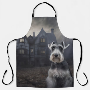 Tablier Scandale d'Halloween Schnauzer Miniature