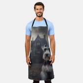 Tablier Scandale d'Halloween Schnauzer Miniature (Porté)