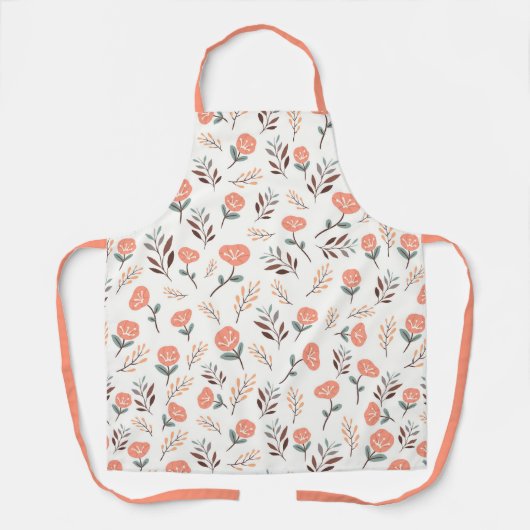Tablier Scandi Apron with Red Poppies (Recto)