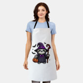 Tablier Scary Halloween Sloth Witch Hat Costume Spooky Sea (Porté)