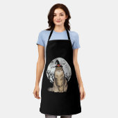 Tablier Scary Norwegian Forest Chat Witch Casquette Hallow (Porté)