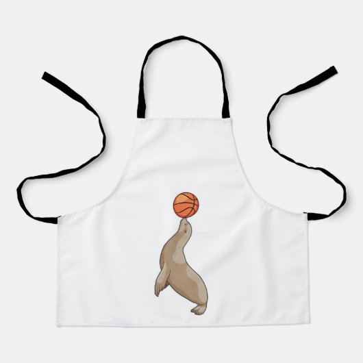 Tablier Sceau avec Basketball (Recto)