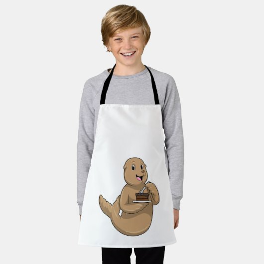 Tablier Sceau avec gâteau (Porté)