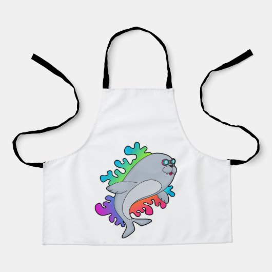 Tablier Sceau avec lunettes (Recto)