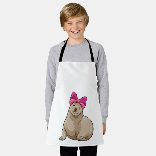 Tablier Sceau avec ruban (Porté)