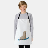 Tablier Sceau comme surfeur avec Surfboard (Porté)