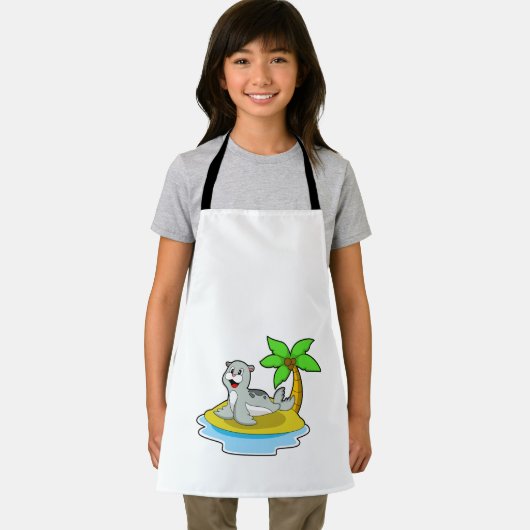 Tablier Sceau sur l'île (Insitu)