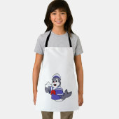 Tablier Sceller comme marin avec bateau (Insitu)