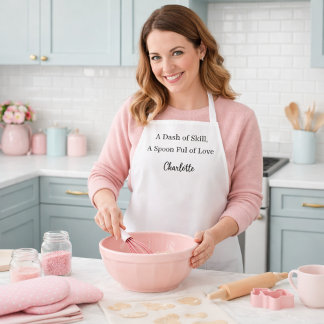 Tablier Scénario chef cuisine habileté amour slogan
