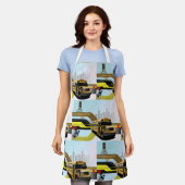 Tablier Scène de la ville des autobus scolaires (Porté)