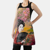 Tablier Scène Japonaise Avec Une Femme (Insitu)