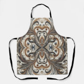 Tablier Schéma floral brillant avec pierre de gemme (Recto)