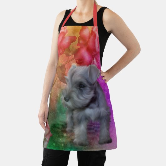 Tablier Schnauzer Chien Chien Chien Chien Animal Art (Insitu)