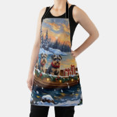 Tablier Schnauzer Christmas Boat Holiday (Insitu)