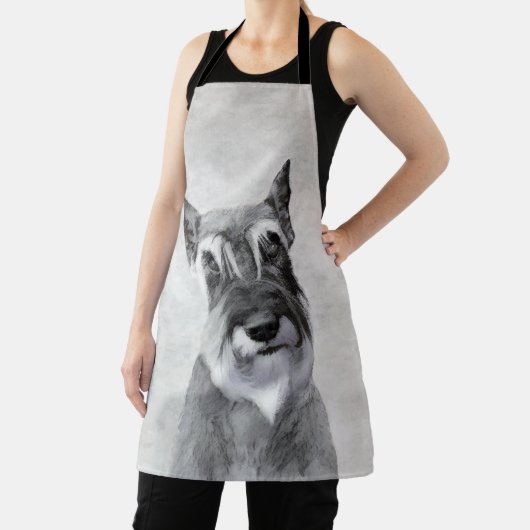 Tablier Schnauzer (géant) - Joli art original pour chien (Insitu)