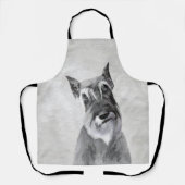 Tablier Schnauzer (géant) - Joli art original pour chien (Recto)