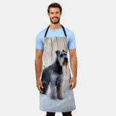 Tablier Schnauzer Laisser neiger Noël (Porté)