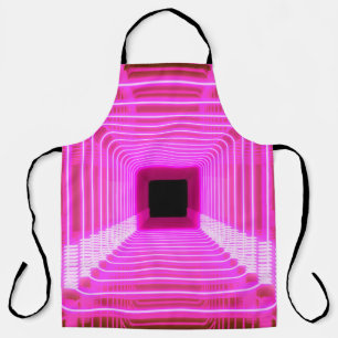 Tablier Sci-Fi Retro 3D : Illustration d'art pop