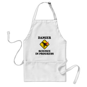 Tablier Science du danger en cours - Humour de pet enflamm