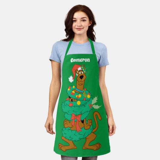 Tablier Scooby de Noël (Porté)