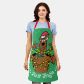 Tablier Scooby-Doo "Accrochez-vous à votre Jingle" (Porté)