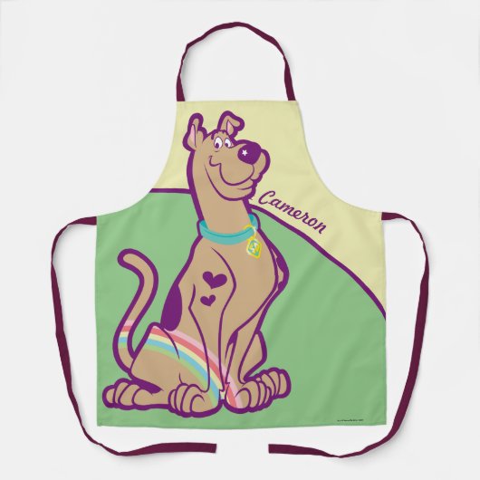 Tablier Scooby-Doo arc-en-ciel (Recto)