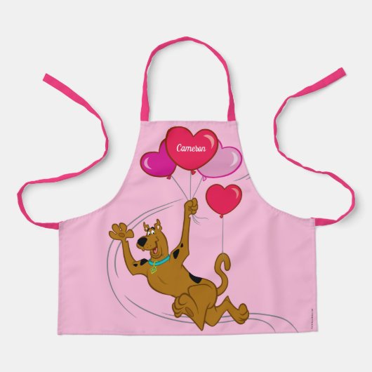 Tablier Scooby Doo - Ballons Coeur (Recto)
